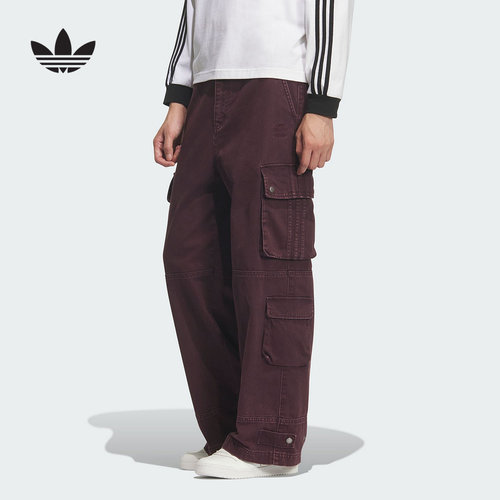 adidas阿迪达斯官方运动2025冬男工装长裤 IA7507