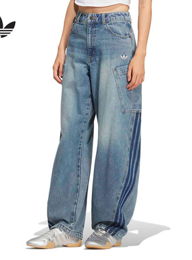 adidas阿迪达斯官方运动2026春女牛仔长裤 KR2628
