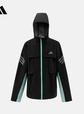 adidas阿迪达斯官方运动2026春男大童梭织夹克 KG5959