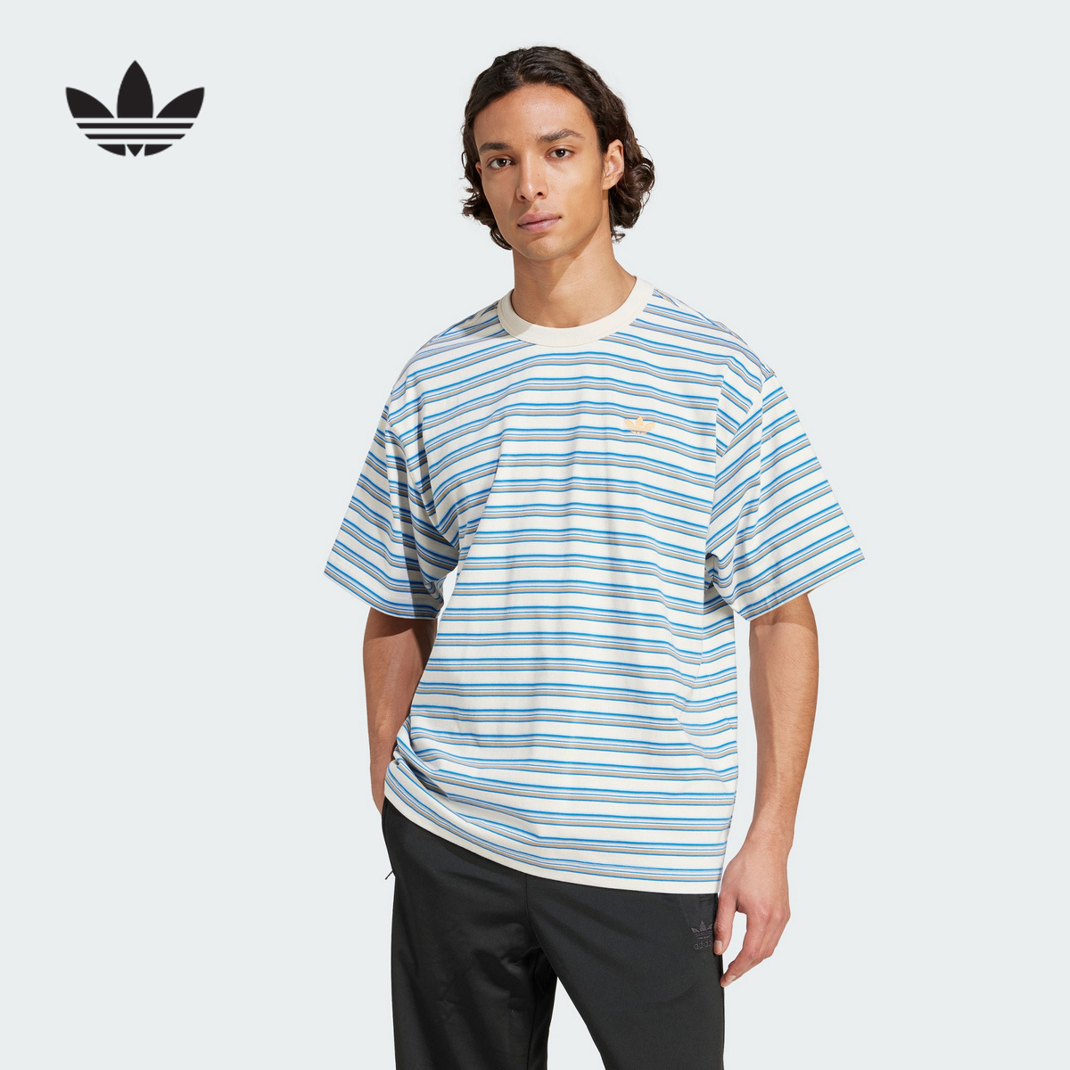 adidas阿迪达斯官方运动2025夏男短袖T恤 KB8355