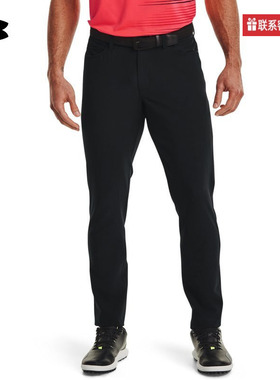 安德玛UA Drive男子梭织弹力高尔夫运动长裤舒适休闲黑色13649