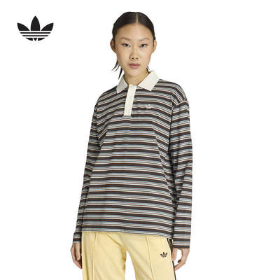 adidas阿迪达斯官方运动2026春女长袖T恤 KU8352