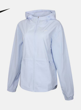 NIKE耐克女外套夏季新款跑步健身运动训练梭织连帽夹克IF1167-412