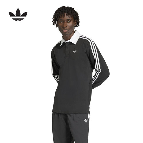 adidas阿迪达斯官方运动2026春男长袖POLO KE3576
