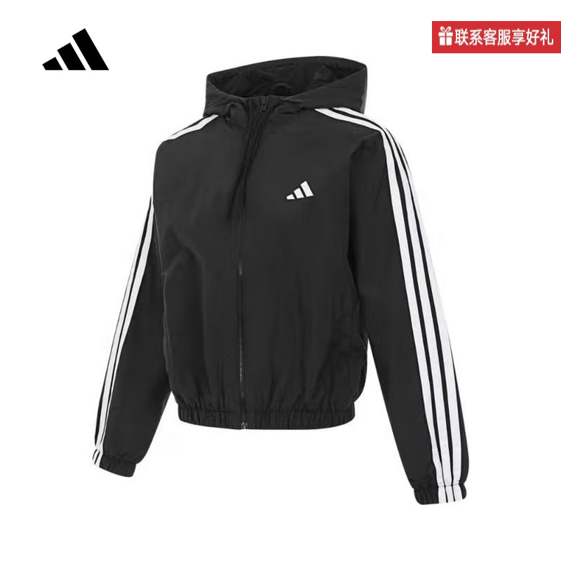 adidas阿迪达斯官方运动2025春女梭织夹克 JZ2162