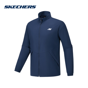 P325M053 SKECHERS 2025秋男梭织外套 新款 04PT 斯凯奇