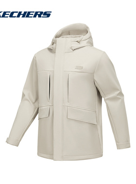 斯凯奇运动2025春男梭织外套 P424M122-027B