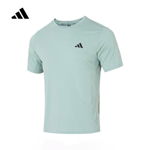adidas阿迪达斯训练健身透气休闲简约半截袖春男短袖T恤 KU8714
