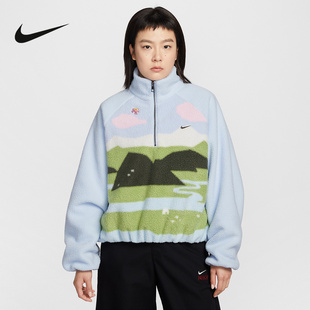 Nike耐克官方运动2026春女摇粒绒外套 407 IQ3822