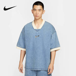 436 HV1919 Nike耐克官方运动2025秋男短袖 针织衫