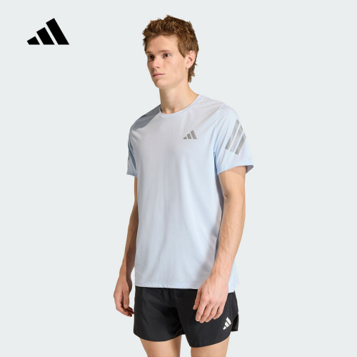adidas阿迪达斯棉质运动休闲圆领上衣2026夏男针织短袖T恤 JZ7699