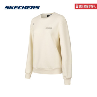 斯凯奇运动2025春女针织套头卫衣 02EP P423W132