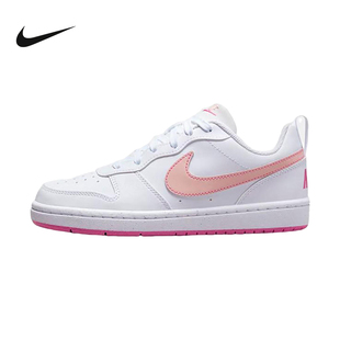 Nike耐克女鞋2025夏新款COURT粉白低帮板鞋运动休闲鞋DV5456-111