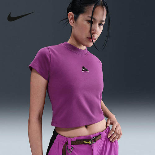 Nike耐克官方运动2025秋女短袖针织衫 HM6085-505