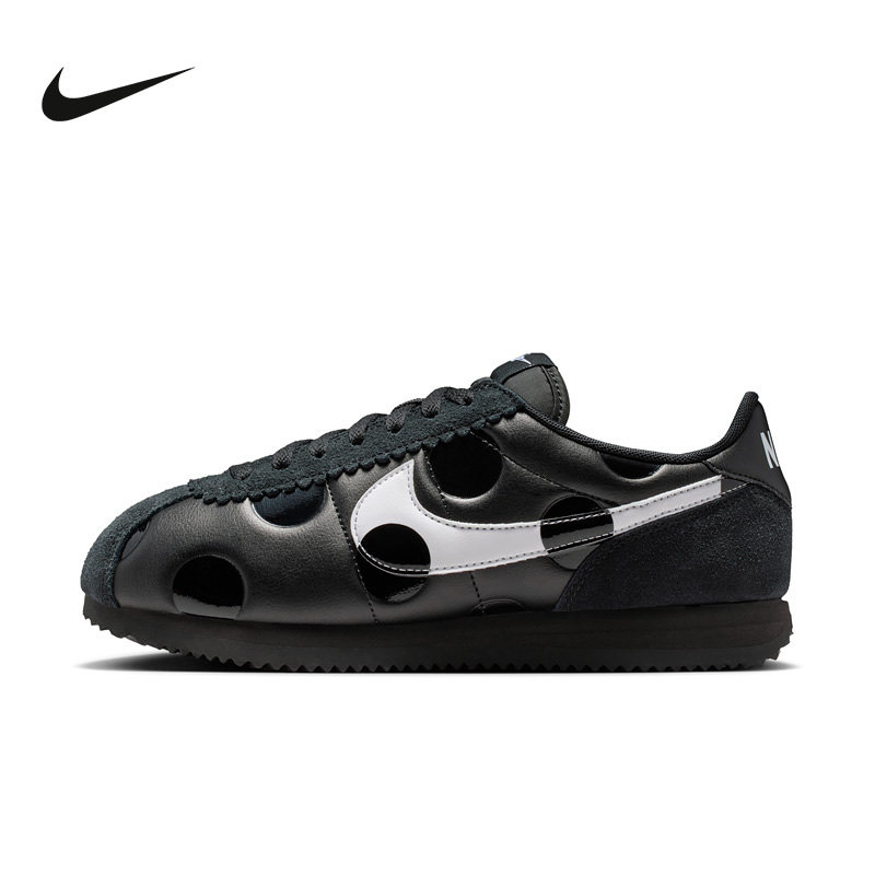 NIKE耐克女鞋新款Cortez黑白色波点系列运动贴合休闲鞋IR1332-001 - 实物图