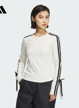 adidas阿迪达斯官方运动2025秋女长袖T恤 KG3861