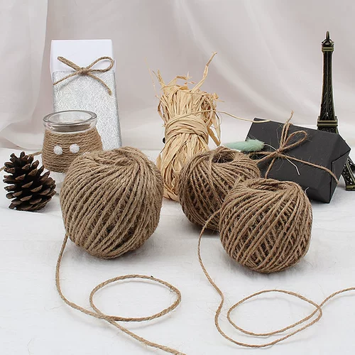DIY Ретро -конопляная веревка натуральная густая и тонкая конопляная веревка ручной работы