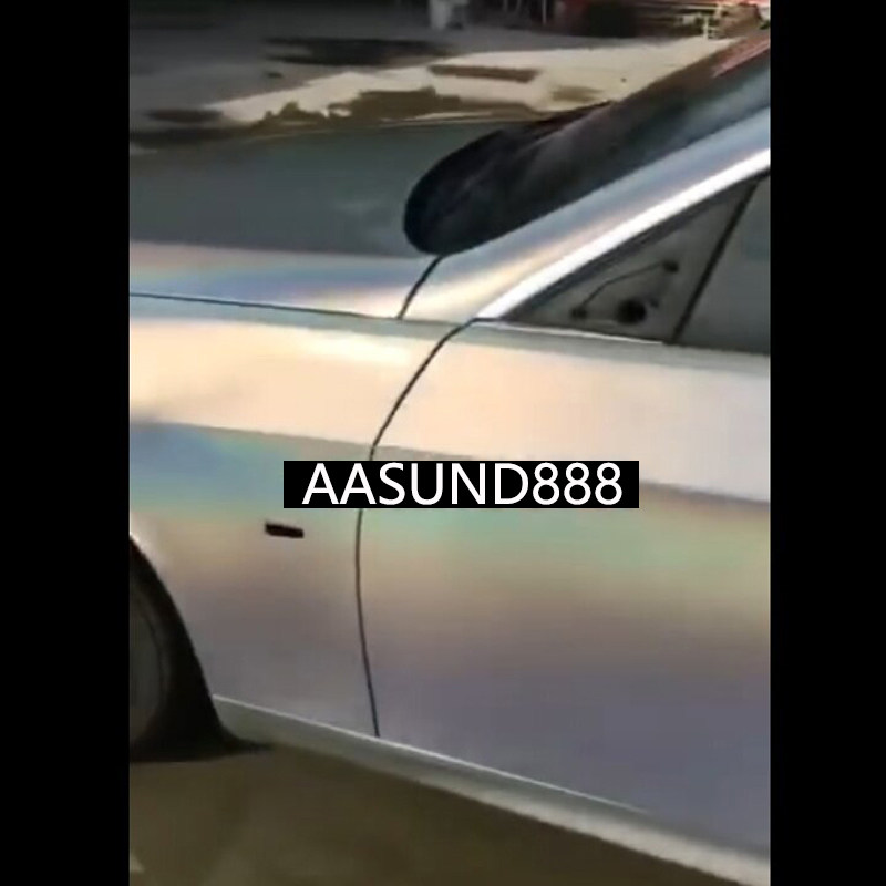 魔幻锦绣云层银汽车幻彩漆AASUND鹦鹉特效漆银色车无需更改行驶证