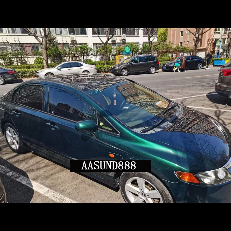 翡翠绿渐变AASUND鹦鹉特效漆哈雷机车改色 雕塑漆 无需更改行驶证