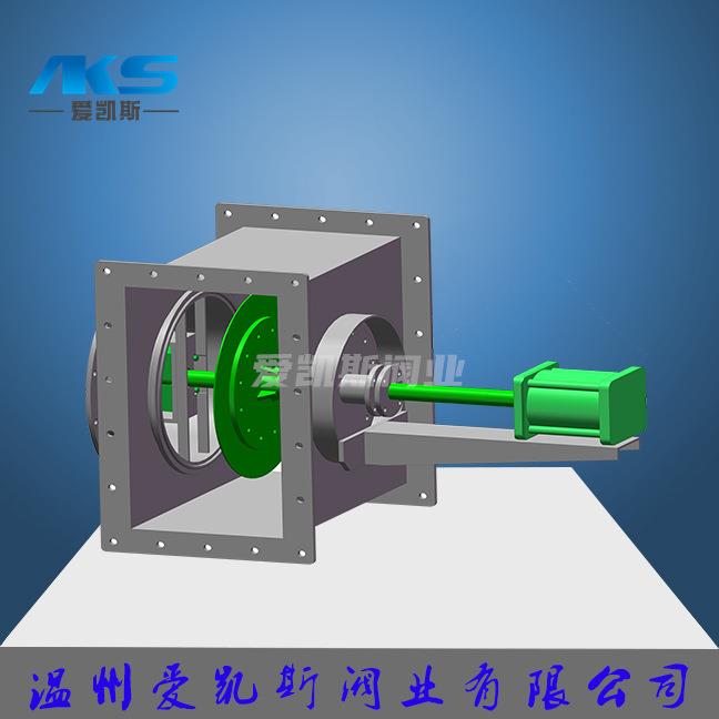 焚烧炉RTO平推阀RCO提升阀推杆阀气动切换阀高温蝶阀1200度