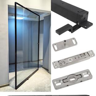 免挖槽中轴门五金配件360度旋转门液动器90度定位铝框木门天地轴