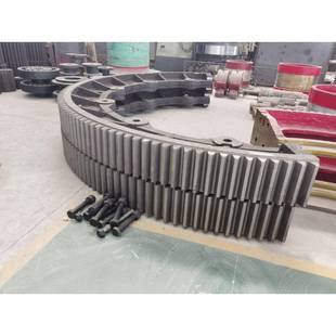 2.5米回转窑大齿轮配件 回转窑滚圈生产厂家