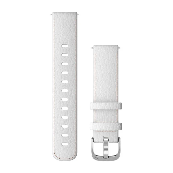 佳明GarminActive S GarminMove 3S Rey 白色皮表带银色表扣18mm - 实物图