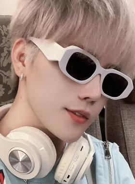 白色框墨镜男款开车专用高