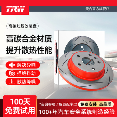 TRW天合奔驰S级划线刹车盘