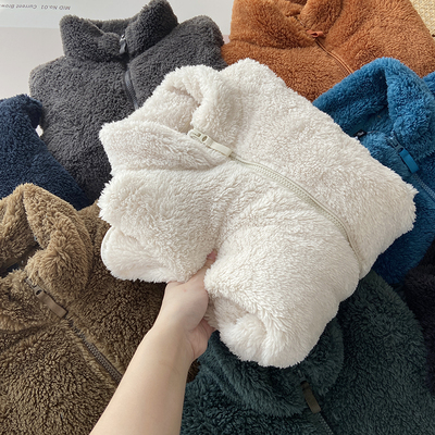 DELUEST百搭短款长毛绒情侣