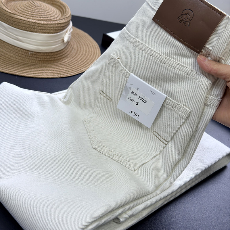 藏住肉肉！男友风复古简约高腰直筒窄版显瘦阔腿裤牛仔拖地裤女春