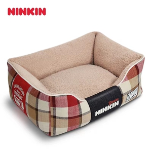 NINKIN可拆洗毛绒方窝 温暖舒适透气柔软通用保暖方便拆洗宠物窝