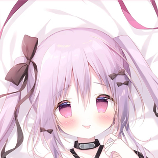 动漫二次元 粉毛小悪魔ひらりちゃん 等身抱枕套 しらたま 白玉