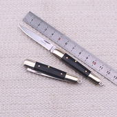 木柄随身折叠刀具日美便携袖 珍锋利水果刀不锈钢防身迷你小刀5904