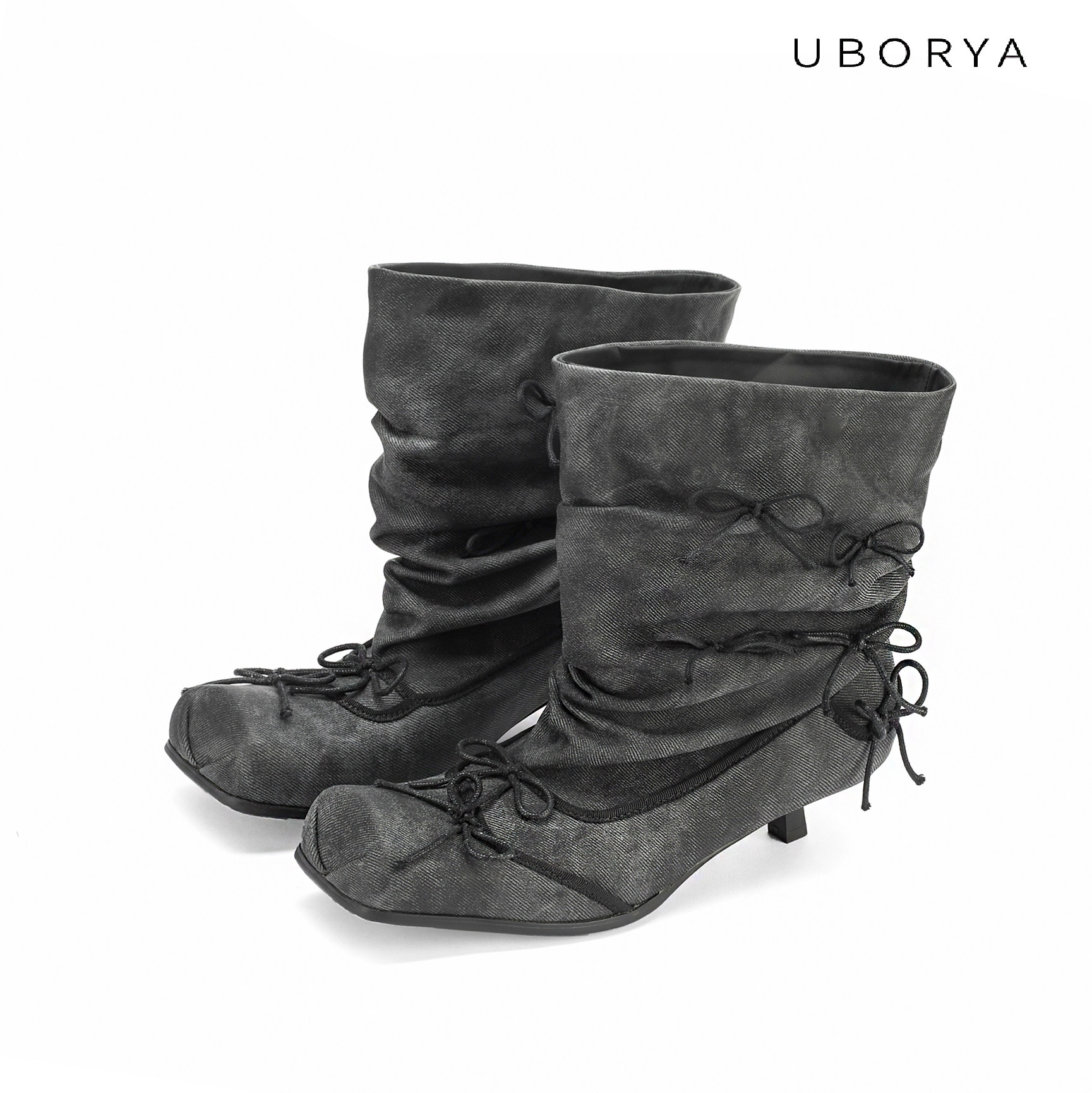 【秋季上新】牛仔小猫跟时装靴