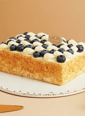MCAKE生日蛋糕 蓝莓轻乳拿破仑Napoléon aux myrtilles 同城配送