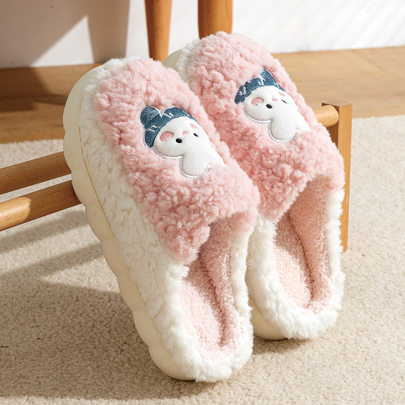 软底保暖防滑秋冬季棉拖鞋