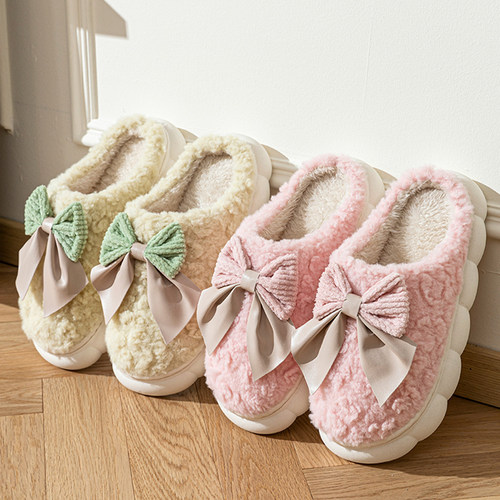 秋冬季家居家用厚底棉拖鞋