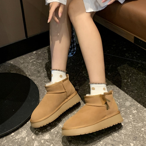 TGG团呱呱雪地靴女款新款U棉鞋