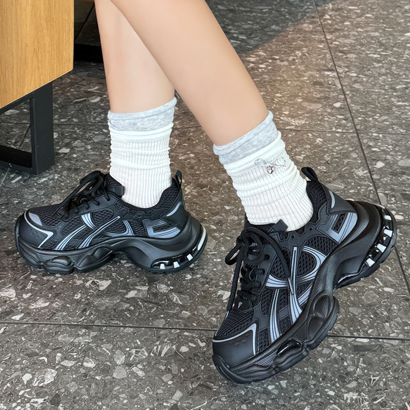 小个子女生内增高厚底老爹鞋