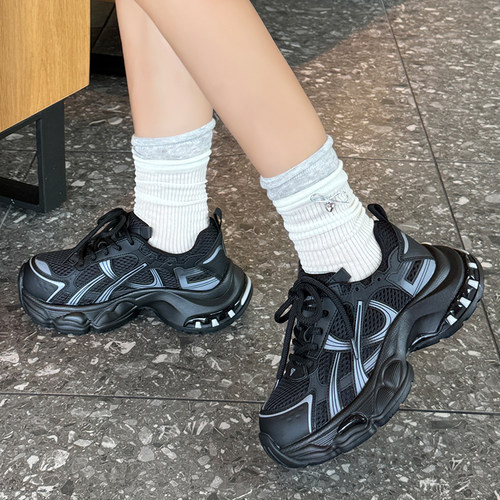 小个子女生内增高厚底老爹鞋