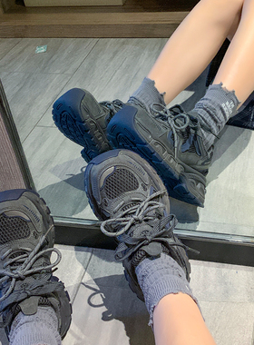 YOUNGER LURE老爹鞋2025新款今年流行爆款加绒厚底增高运动鞋时尚