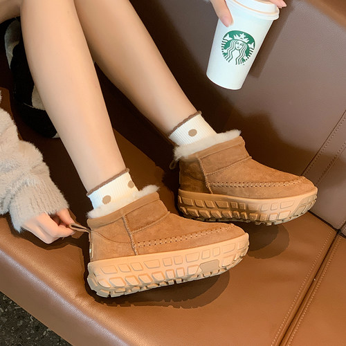 TGG团呱呱雪地靴女款新款U棉鞋