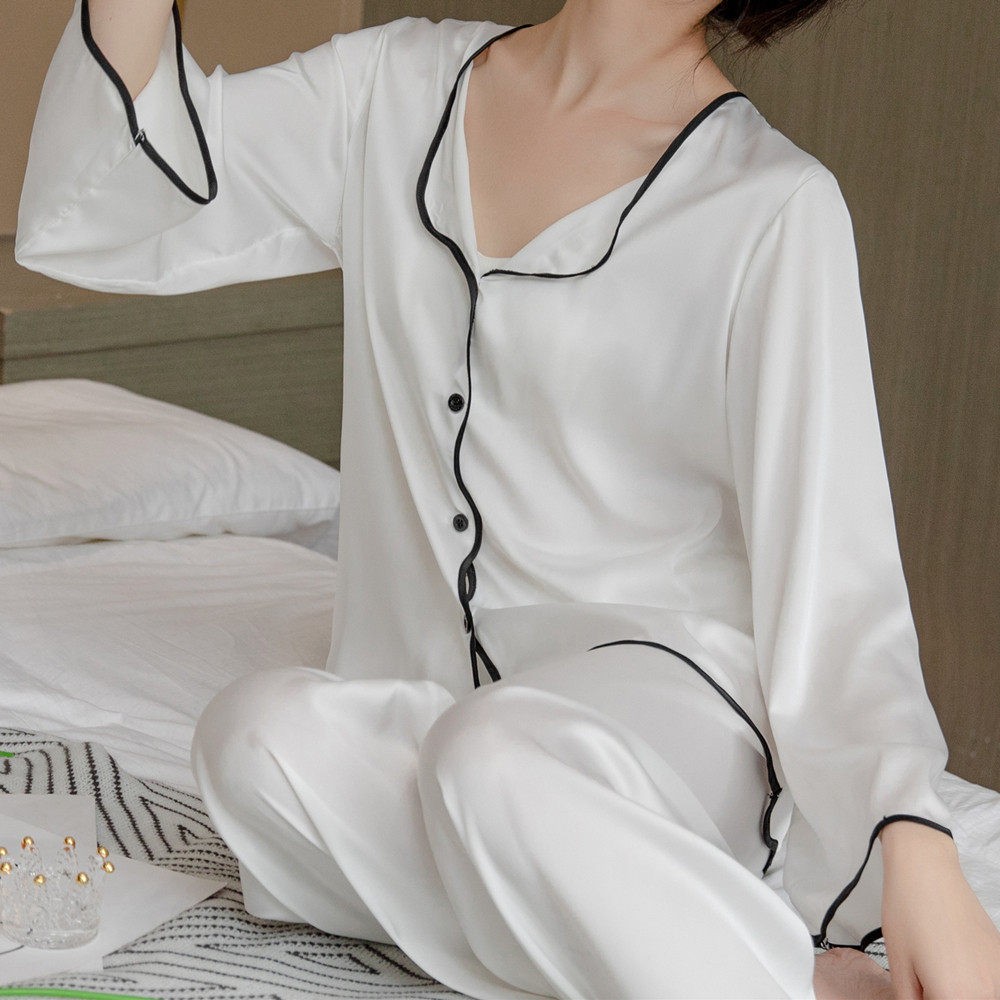 开衫网红家居服缎面丝绸