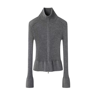 2025冬季设计师款轻奢风小众女装百搭宽松显瘦长袖针织衫毛衣上衣