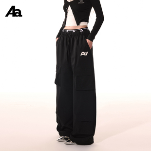 女宽松直筒休闲裤 ACMEAURA 裤 复古多口袋工装 美式