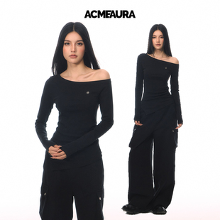 斜肩不规则上衣 3.26 ACMEAURA
