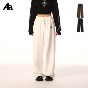 直筒显瘦休闲长裤 女秋冬时尚 宽松百搭阔腿休闲运动卫裤 ACMEAURA