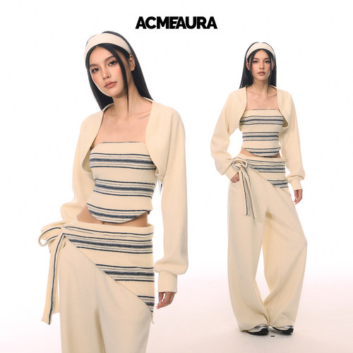 ACMEAURA短款针织坎肩外套