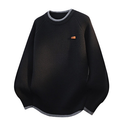 秋冬加厚打底衫男纯棉针织毛衣青少年保暖内衣简约百搭款